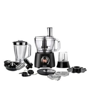 DR-14010 محضر طعام دريم 40 وظيفة 1000 وات وعاء 2 لتر خلاط 1.75 لتر لون اسود