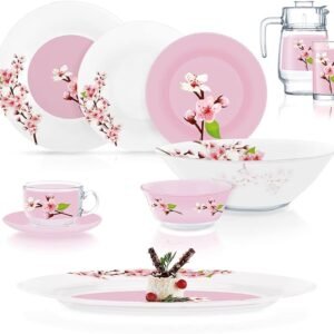 طقم اركوبال 46 قطعة روز جاردن ميكس امراتي لومينارك Q9307-Q4327